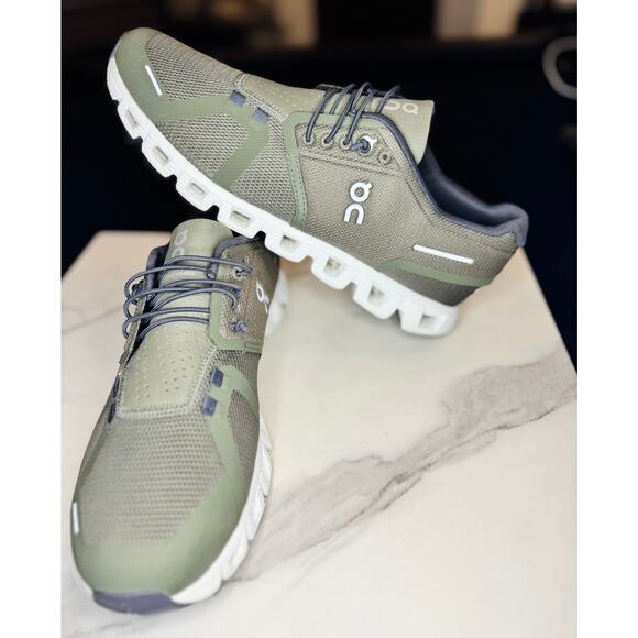 On Cloud Cloud 5 Olive Runners Size 8 Men Excellent Condition - Picture 3 of 6